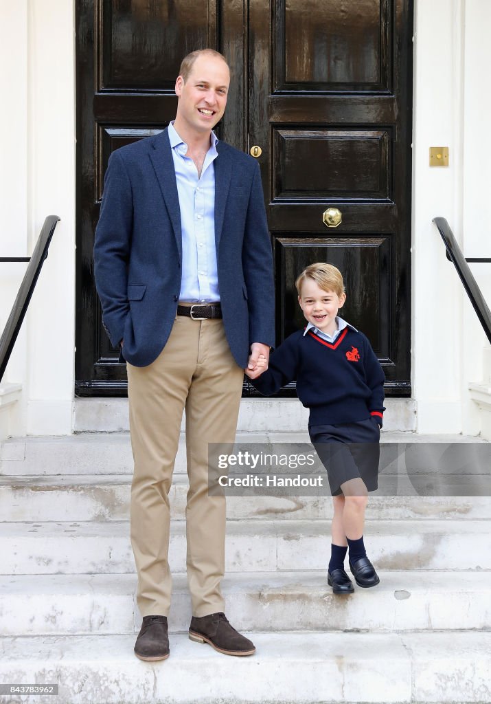 Prince George Attends Thomas's Battersea On His First Day At School