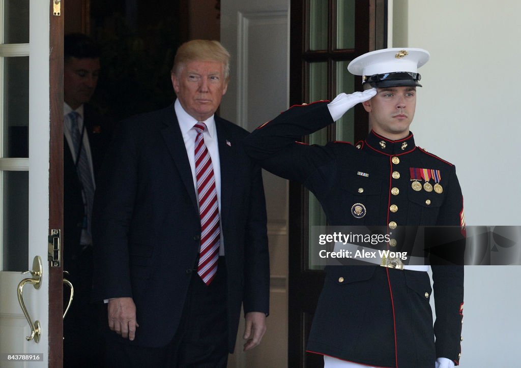 President Trump Holds Joint News Conference With The Amir Of Kuwait