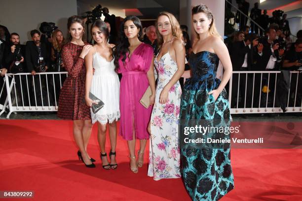 Alexia Chardard, Mel Einda El Asfour, Hafsia Herzi, Lou Luttiau and Alexia Chardard walk the red carpet ahead of the 'Mektoub, My Love: Canto Uno'...