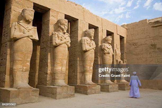 Guide Picture Tour Guide Walking Through Egyptain Tremple High-Res Stock Photo ...