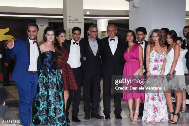 Alexia Chardard, Ophelie Bau, Shain Boumedine, Abdellatif Kechiche, Alberto Barbera, Hafsia Herzi, Salim Kechiouche, Lou Luttiau and Mel Einda El...