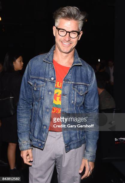 Eric Rutherford attends the Desigual fashion show during New York Fashion Week at Gallery 1, Skylight Clarkson Sq on September 7, 2017 in New York...