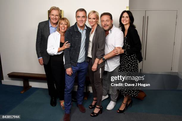 Robert Bathurst, Fay Ripley, James Nesbitt, Hermione Norris, John Thomson and Leanne Best attend the 'Cold Feet' series 7 special screening at The...