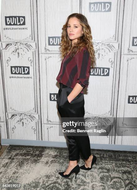 Actress Margarita Levieva visits Build to discuss the HBO series "The Deuce" at Build Studio on September 7, 2017 in New York City.