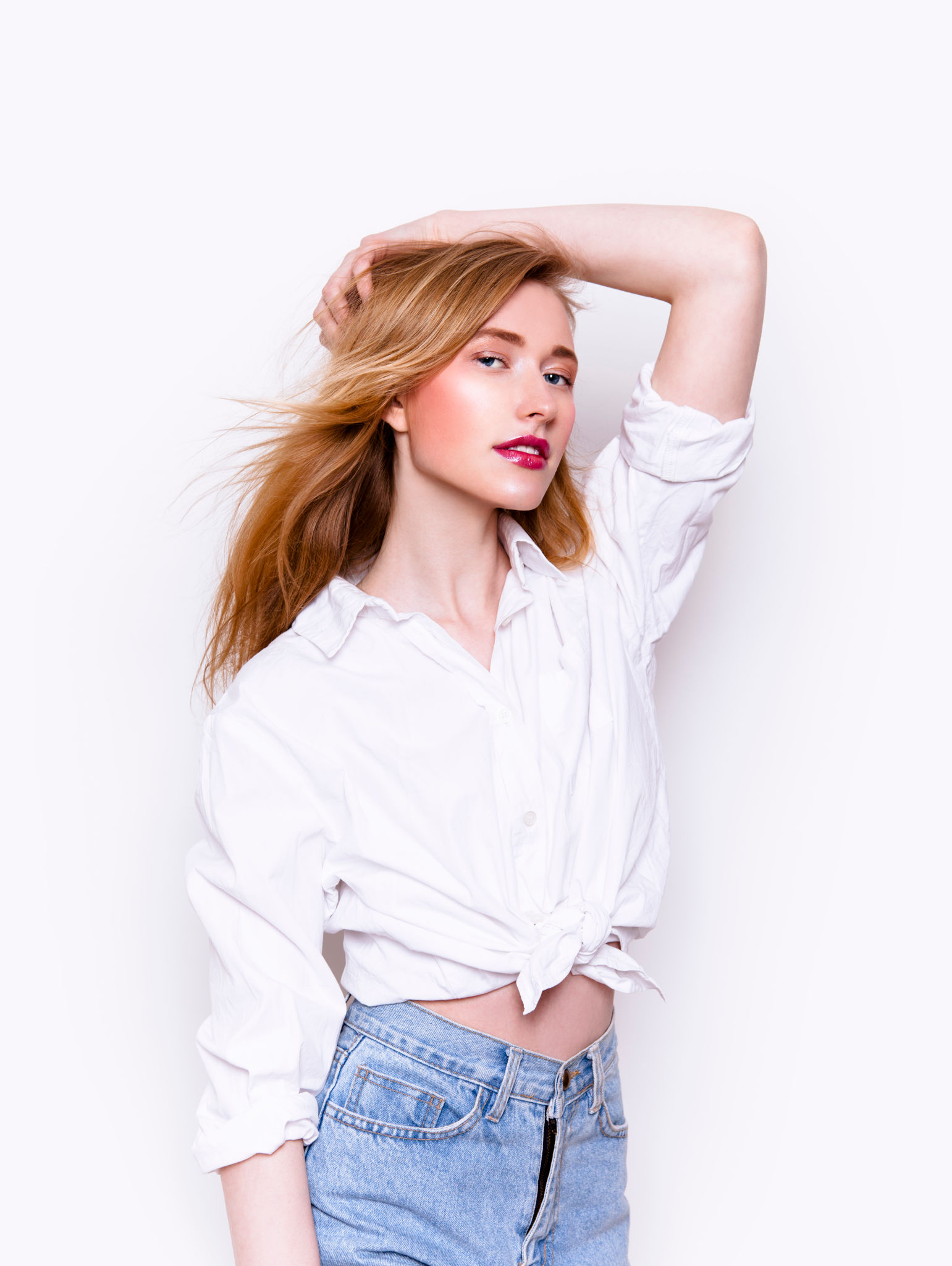 high waisted jeans