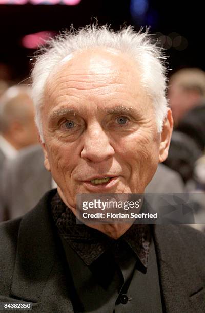 Actor Terence Stamp attends the European premiere of 'Valkyrie' at theater at Potsdam Place on January 20, 2009 in Berlin