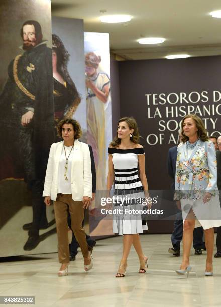 Queen Letizia of Spain receives members of Oncology Congress 'Esmo 2017' at the Museo Nacional del Prado on September 7, 2017 in Madrid, Spain.