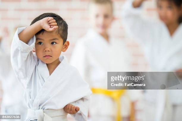 tough pose - martial arts stock pictures, royalty-free photos & images