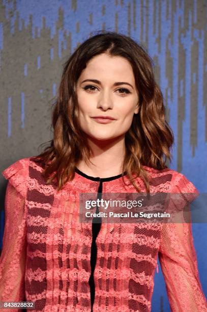 Giulia Elettra Gorietti walks the red carpet ahead of the 'Manuel' screening during the 74th Venice Film Festival at Sala Giardino on September 7,...