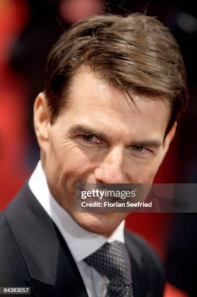 Actor Tom Cruise attends the European premiere of 'Valkyrie' at theater at Potsdam Place on January 20, 2009 in Berlin