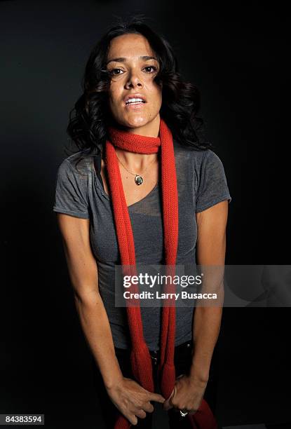 Actress Simone Kessell poses at the Hollywood Life House on January 20, 2009 in Park City, Utah.