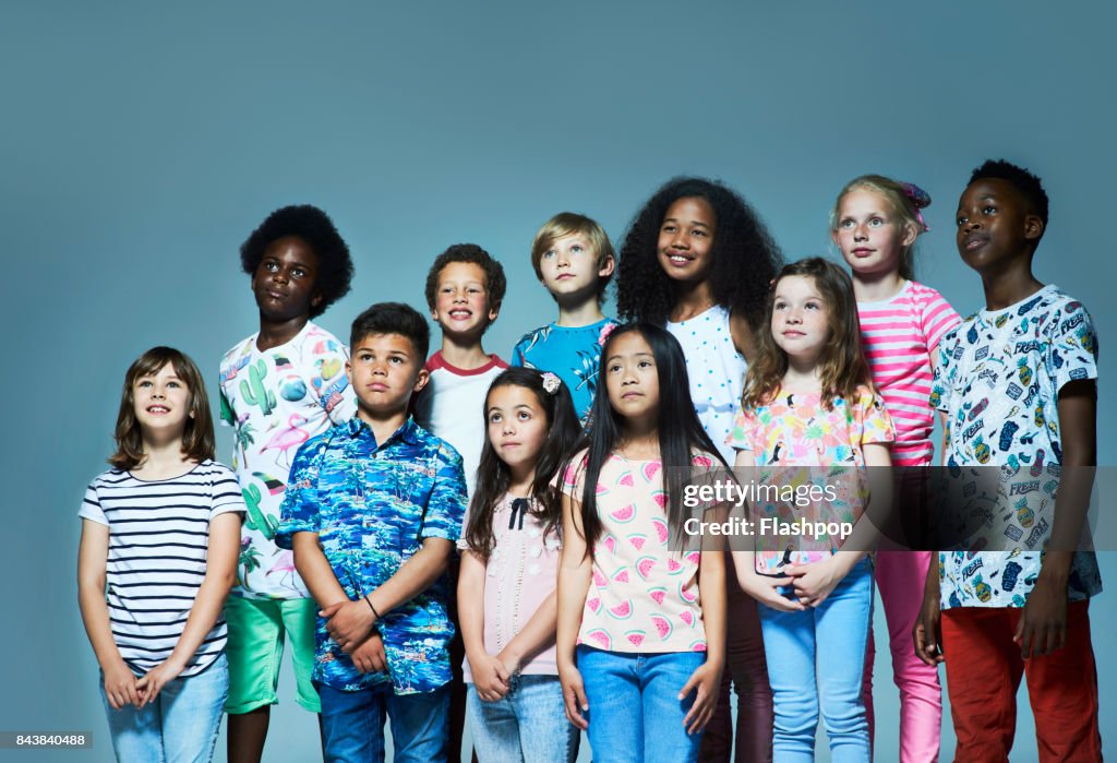 Portrait of a group of children
