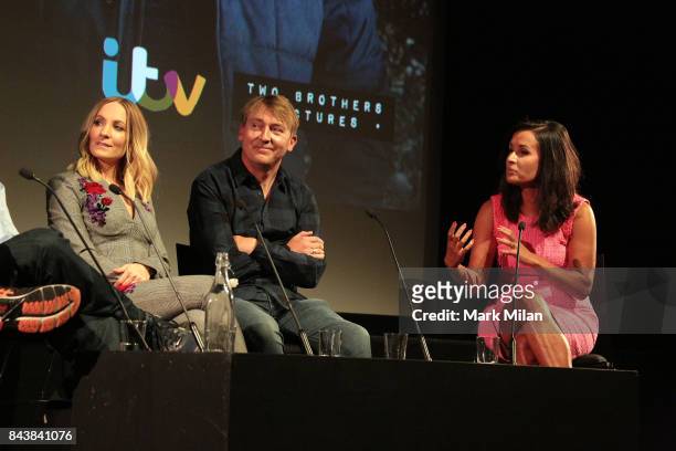 Joanne Froggatt, James Strong and Nina Hossain attends the preview of ITV drama 'Liar' at BFI Southbank on September 7, 2017 in London, England.