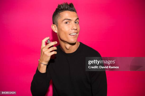 Crisitiano Ronaldo celebrates the launch of his new fragrance CR7 on September 7, 2017 in Madrid, Spain.