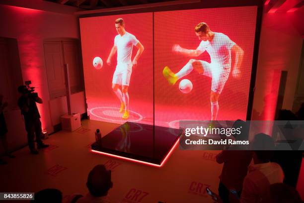 General view of the official launch of Cristiano Ronaldo new fragrance CR7 on September 7, 2017 in Madrid, Spain.