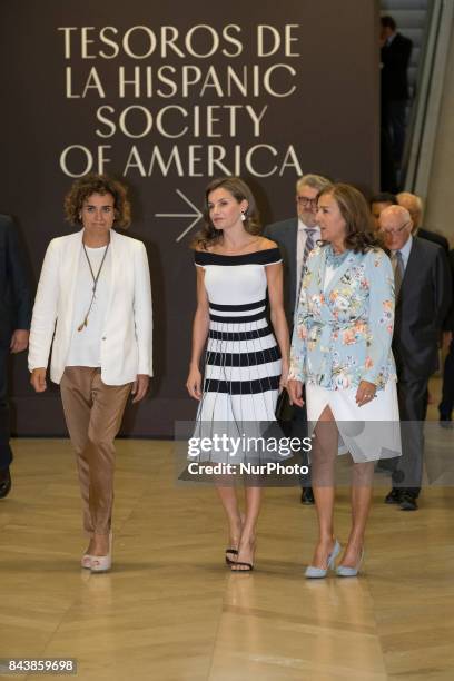 Queen Letizia of Spain receives members of Oncology Congress 'Esmo 2017' at the Museo Nacional del Prado on September 7, 2017 in Madrid, Spain.