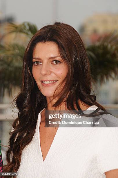 Actress Chiara Mastroianni attends the Un Conte de Noel photocall at the Palais des Festivals during the 61st Cannes International Film Festival on...