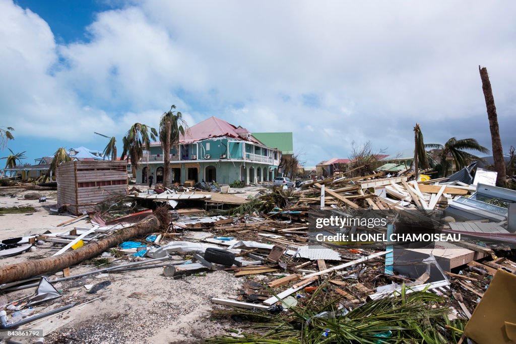 TOPSHOT-DOUNIAMAG-FRANCE-OVERSEAS-CARIBBEAN-WEATHER-HURRICANE