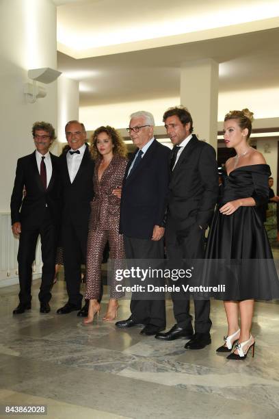 Silvio Soldini, Alberto Barbera, Valeria Golino, Paolo Baratta, Adriano Giannini and Laura Adriani walks the red carpet ahead of the 'Emma '...