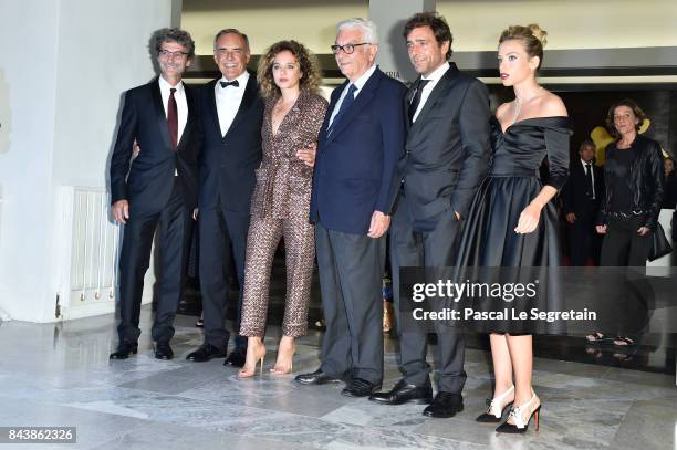 Silvio Soldini, Alberto Barbera, Valeria Golino, Paolo Baratta, Adriano Giannini and Laura Adriani walks the red carpet ahead of the 'Emma '...