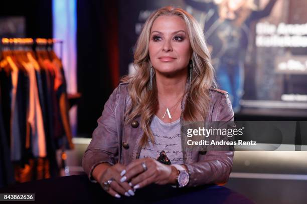 American singer Anastacia poses for a portrait prior to the ALDI SUED x Anastacia collection launch 'Music loves Fashion' at E-Werk on September 7,...