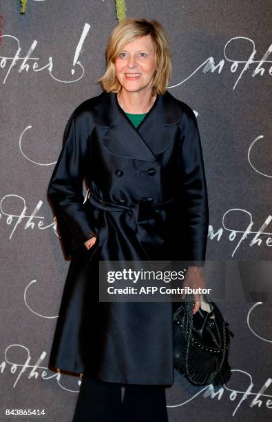 French humorist Chantal Ladesou poses prior to attending the premiere of the film "Mother" on September 7 in Paris. / AFP PHOTO / FRANCOIS GUILLOT