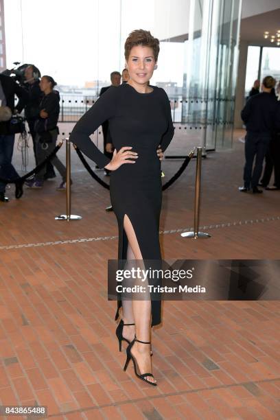 Vanessa Blumhagen attends the Deutscher Radiopreis at Elbphilharmonie on September 7, 2017 in Hamburg, Germany.