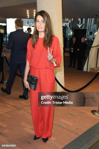 Linda Zervakis attends the Deutscher Radiopreis at Elbphilharmonie on September 7, 2017 in Hamburg, Germany.