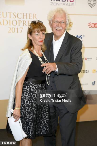 Carlo von Tiedemann and his wife Julia Laubrunn attend the Deutscher Radiopreis at Elbphilharmonie on September 7, 2017 in Hamburg, Germany.