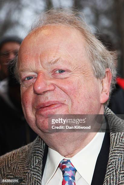 Political journalist John Sergeant arrives for the South Bank Show Awards at the Dorchester Hotel on January 20, 2009 in London, England.