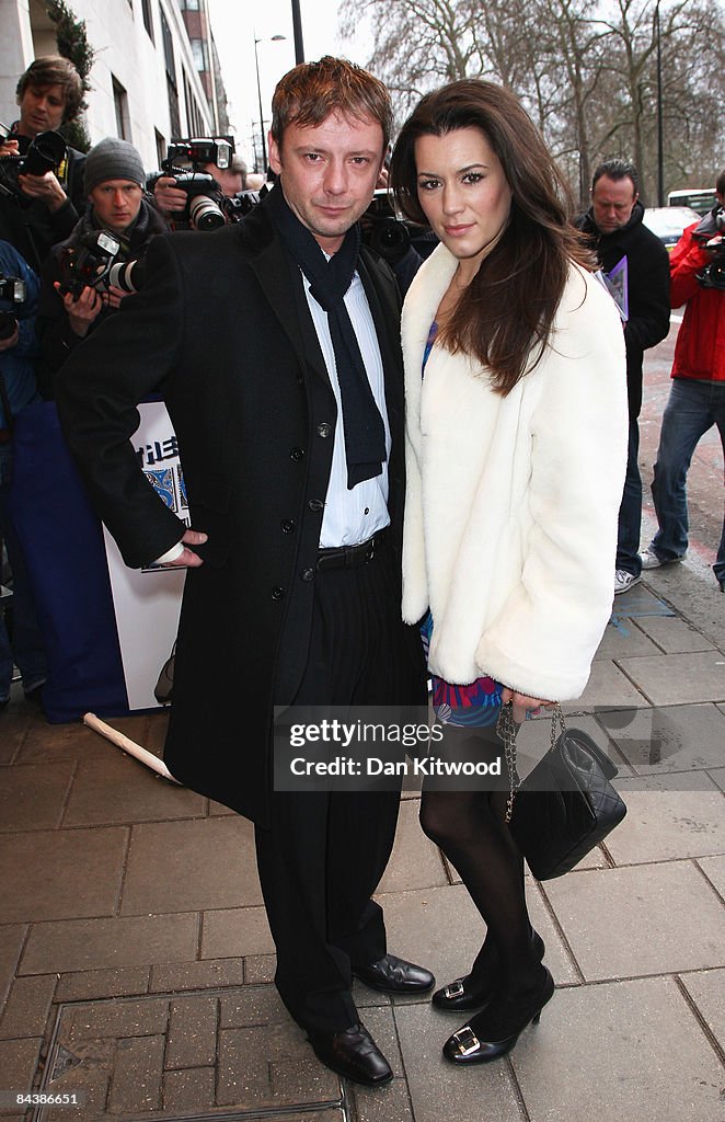 Actor John Simm and wife Kate Magowan arrive for the South Bank Show ...