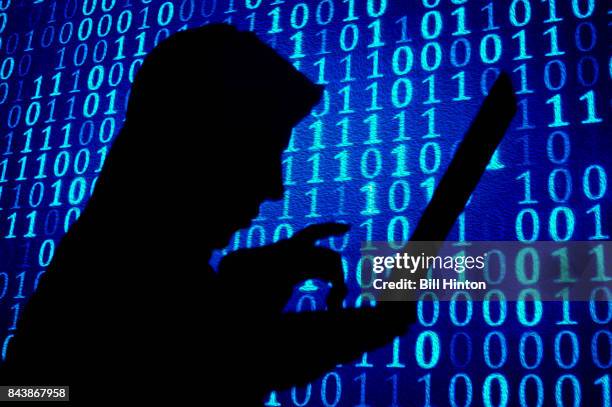 cyber attack man - hacker hoodie stock pictures, royalty-free photos & images