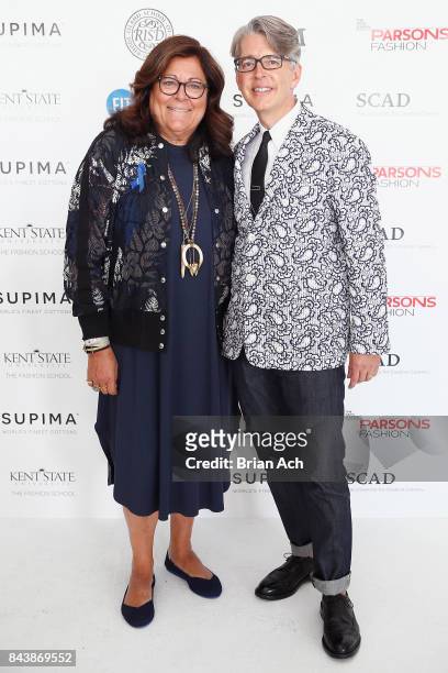 Fern Mallis,and Buxton Midyette attend Supima Design Competition SS18 runway show during New York Fashion Week at Pier 59 on September 7, 2017 in New...