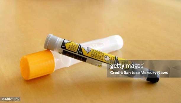 An EpiPen, used to treat anaphylactic shock.