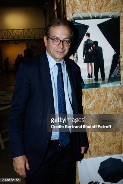 President of Musee Picasso Laurent Le Bon attends the "Richard Wentworth a la Maison Alaia" Exhibition Opening at Azzedine Alaia Gallery on September...