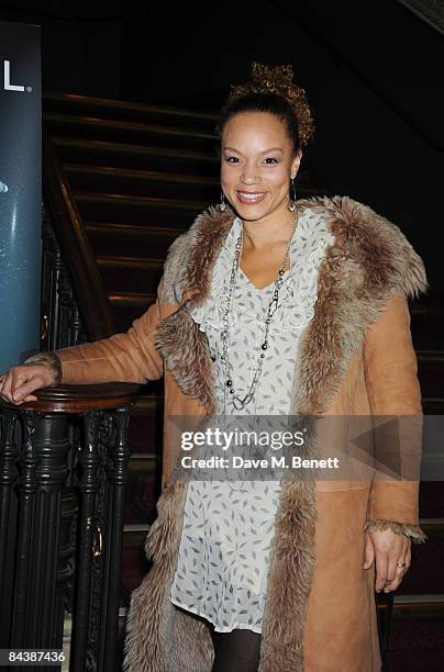 Angela Griffin attends the Gala Premiere of 'Cirque du Soleil Quidam', at the Royal Albert Hall on January 6, 2009 in London, England.