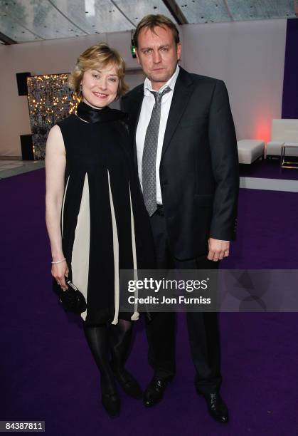 Actor Philip Glenister and guest attends the Glamour Women Of The Year Awards held at Berkeley Square Gardens on June 3, 2008 in London, England.