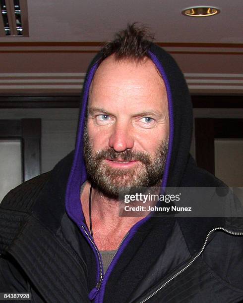 Sting attends The Creative Coalition's VIP Inaugural brunch at BGR on January 20, 2009 in Washington, DC.