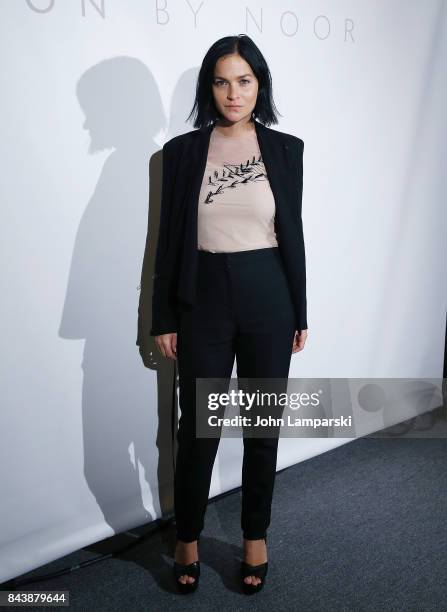 Leigh Lezark attends Noon By Noor September 2017, New York Fashion Week: The Shows at Gallery 3, Skylight Clarkson Sq on September 7, 2017 in New...