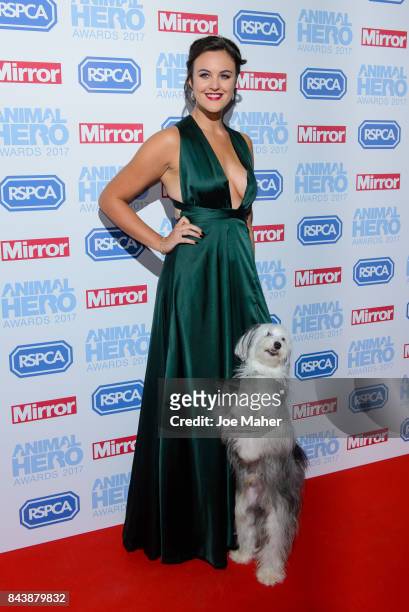 Ashleigh Butler and Sully attend the Animal Hero Awards 2017 at The Grosvenor House Hotel on September 7, 2017 in London, England.