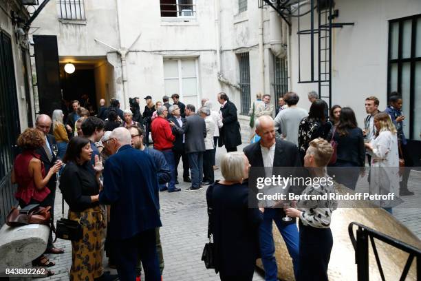 Illustration view during the "Richard Wentworth a la Maison Alaia" Exhibition Opening at Azzedine Alaia Gallery on September 7, 2017 in Paris, France.