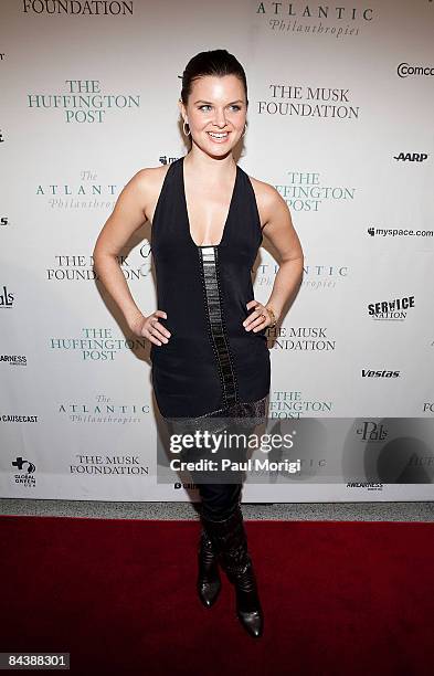 Heather Tom attends The Huffington Post pre-inaugural ball at the Newseum on January 19, 2009 in Washington, DC.