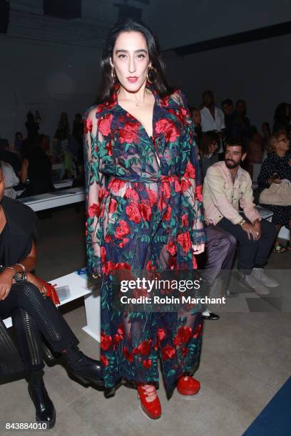 Writer and Performer Ladyfag attends the Adam Selman fashion show during New York Fashion Week Presented By MADE at Gallery 2, Skylight Clarkson Sq...