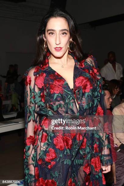 Writer and Performer Ladyfag attends the Adam Selman fashion show during New York Fashion Week Presented By MADE at Gallery 2, Skylight Clarkson Sq...