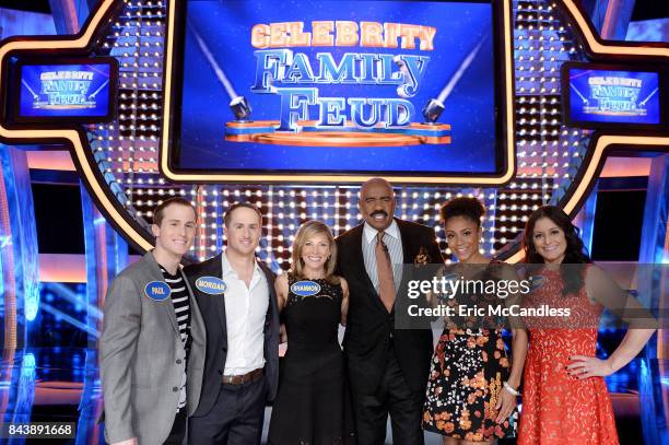 Faith Evans vs Ross Mathews and USA Gymnastics vs USA Swimming" - The celebrity teams competing to win cash for their charities feature the families...