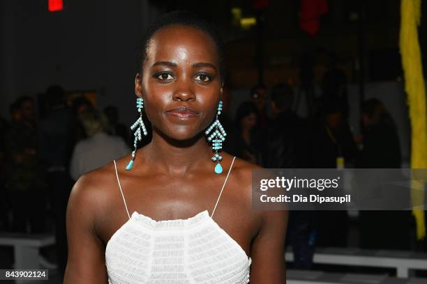 Actress Lupita Nyong'o attends the Calvin Klein Collection fashion show during New York Fashion Week on September 7, 2017 in New York City.