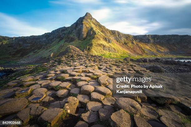 the giant's causeway - giant's causeway imagens e fotografias de stock