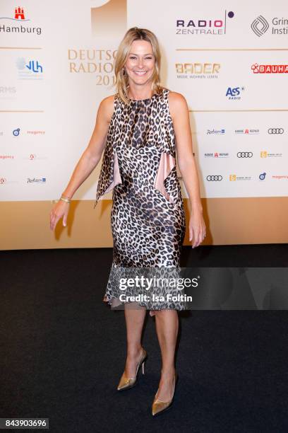 German presenter Julia Reschke attends the 'Deutscher Radiopreis' at Elbphilharmonie on September 7, 2017 in Hamburg, Germany.