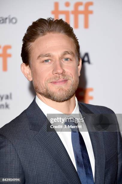 Charlie Hunnam attends the 'Papillon' premiere during the 2017 Toronto International Film Festival at Princess of Wales Theatre on September 7, 2017...
