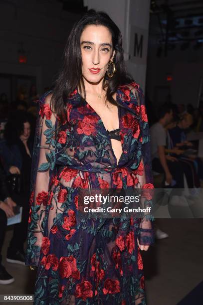 Writer and performer Ladyfag attends the Adam Selman fashion show during New York Fashion Week at Gallery 2, Skylight Clarkson Sq on September 7,...